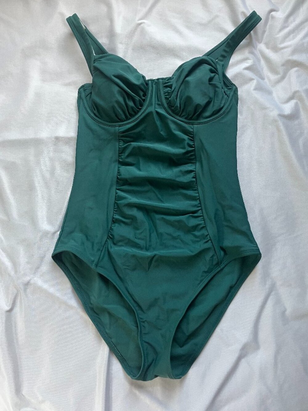Green one-piece swimsuit size S